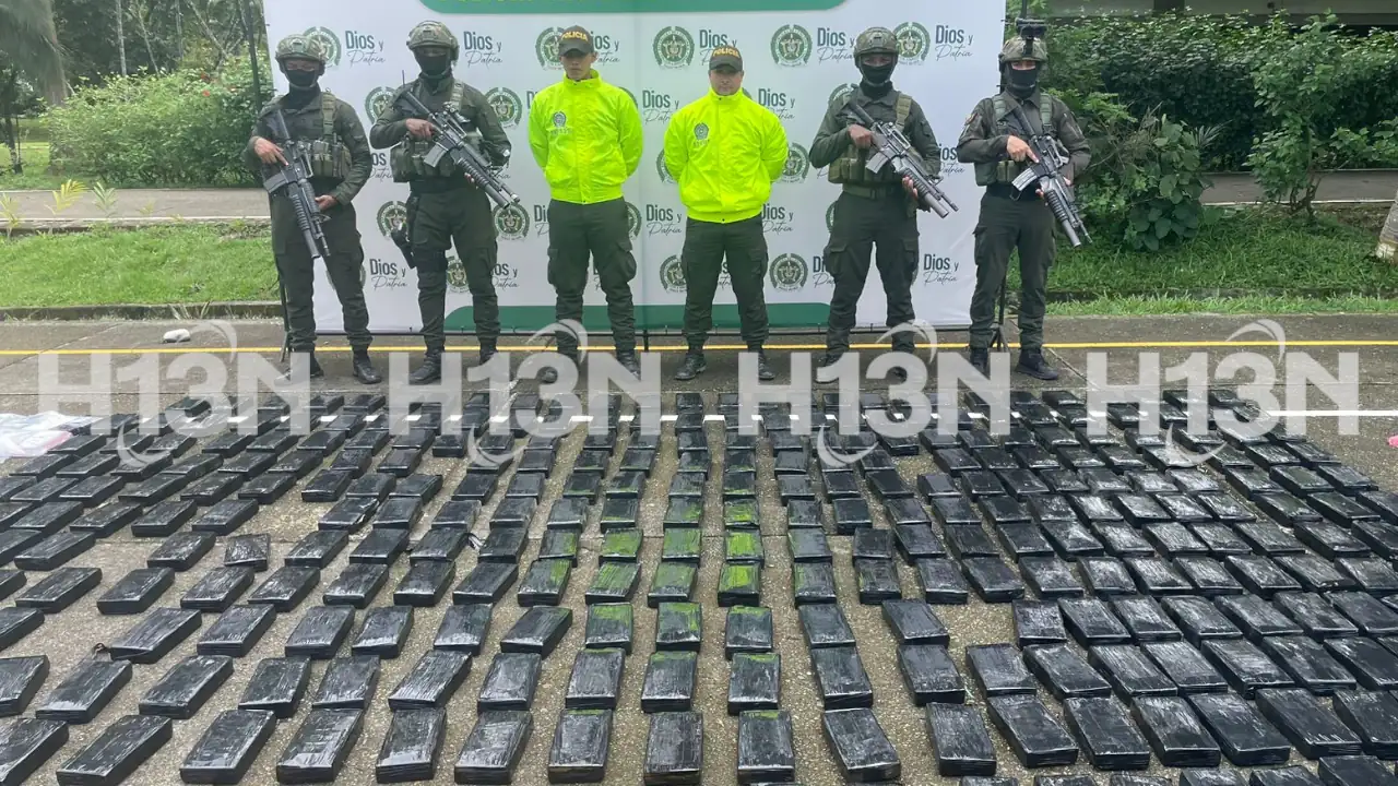 Cargamento de cocaína de cocaína de alta pureza es descubierto en la vía Medellín – Urabá