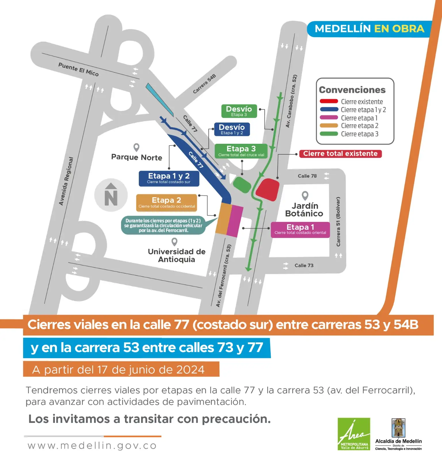 ¡Atención! Habrá cambios viales en Carabobo Norte a partir del 17 de junio