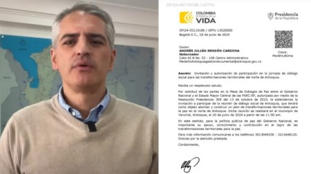 Gobernador de Antioquia rechaza participar en mesa de diálogo con las FARC Gobernador de Antioquia rechaza participar en mesa de Diálogo con las FARC