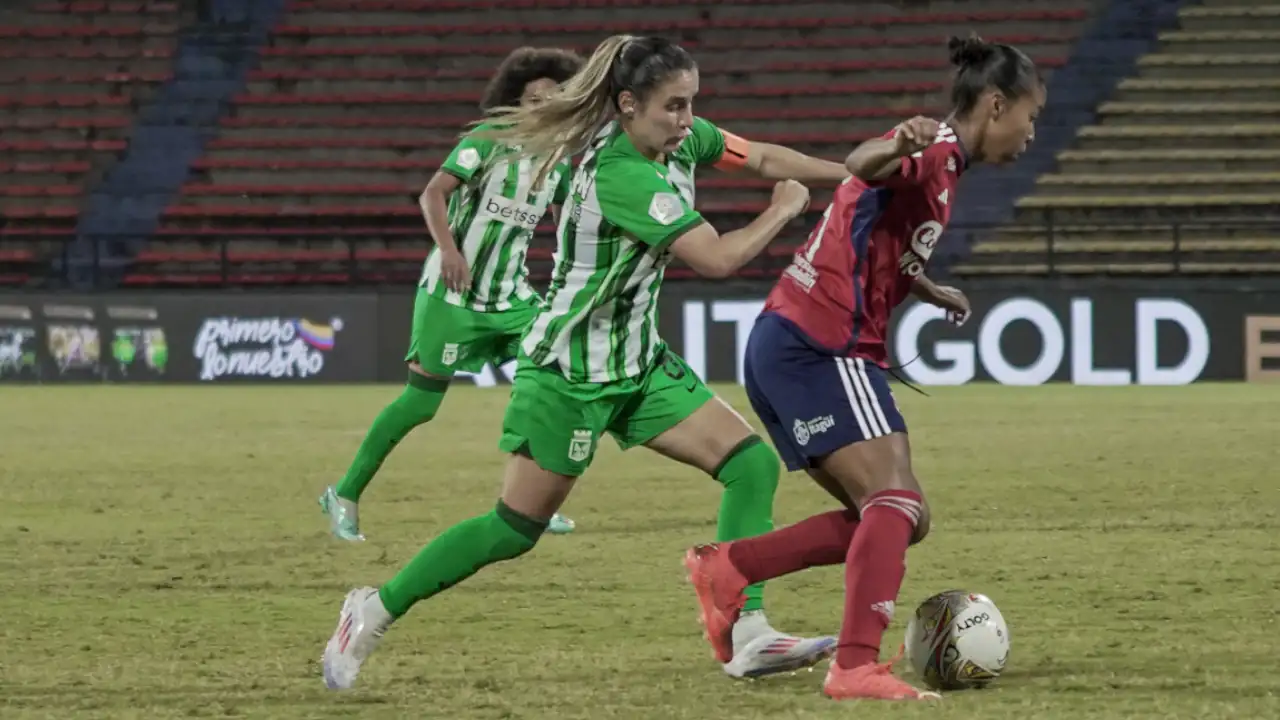 Nacional y Medellín se repartieron los puntos y comprometieron sus aspiraciones en la Liga femenina liga-femenina