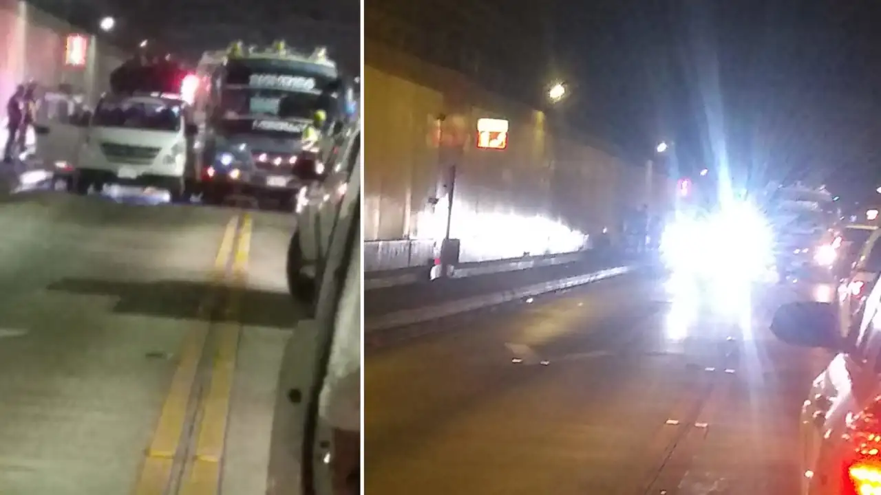 ¡Atención! Se reabre el Túnel de Oriente tras incidente vehicular ¡Atención! Se reabre el Túnel de Oriente tras incidente vehicular