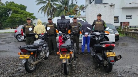En Urabá capturan a tres personas por movilizarse en motocicletas con placas falsas