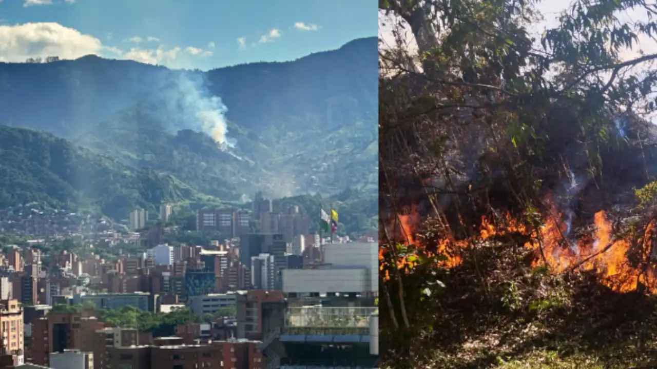Alerta en Belén Aguas Frías por incendio forestal, bomberos atienden la emergencia