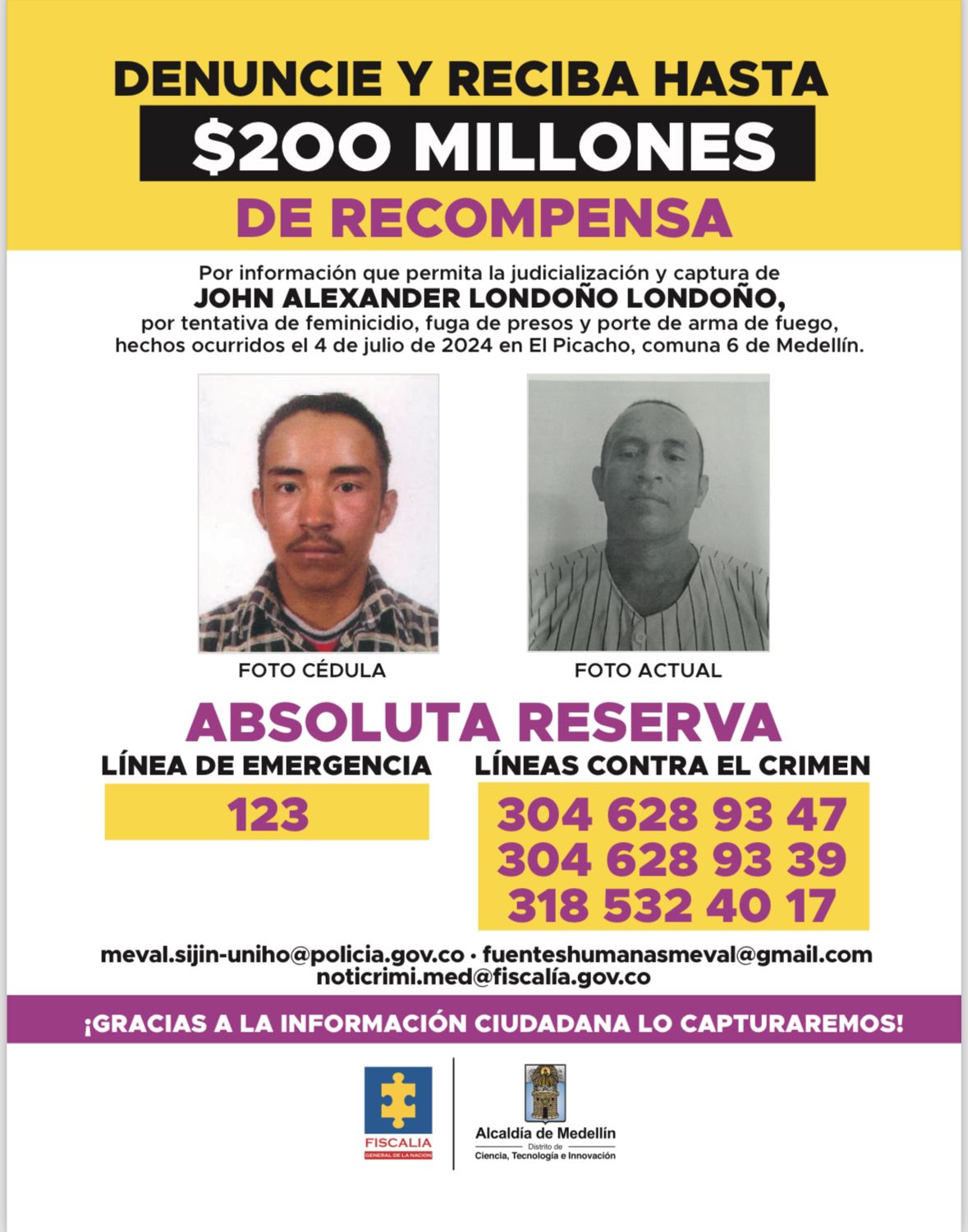 ¡Ni una menos! ofrecen hasta $200 millones de recompensa para dar con el feminicida de Shenaly Camila Suárez 1 Imagen de WhatsApp 2024 07 12 a las 10.26.33 4caa6139