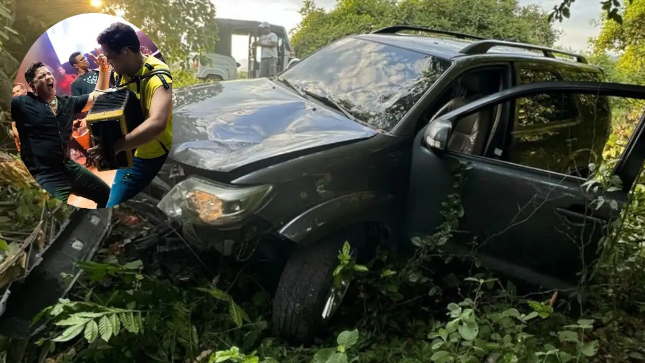 Jaime Luis Campillo, Rey Vallenato 2024 y acordeonero de Rafa Pérez sufre accidente en el Cesar