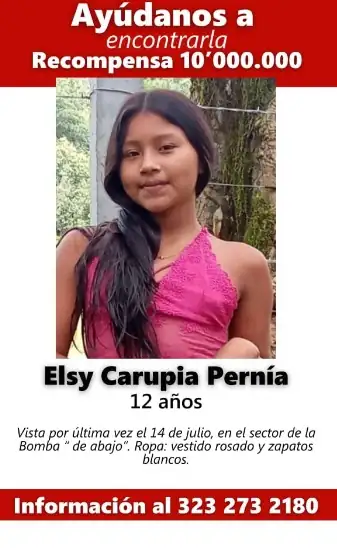 Desaparece otra menor en Antioquia: Autoridades intensifican búsqueda