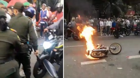 Presuntos ladrones que huían, tras el robo de un celular, chocaron con un bus por la Av. Oriental