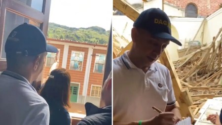 Se derrumbó el techo de la Casa de la Cultura y la Biblioteca Municipal de Granada, Antioquia