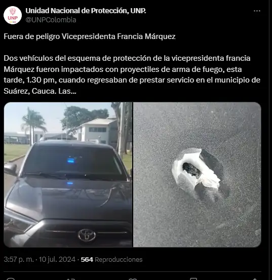 Fueron-atacados-a-bala-dos-vehiculos-del-esquema-de-proteccion-de-la-vicepresidenta-Francia-Marquez.