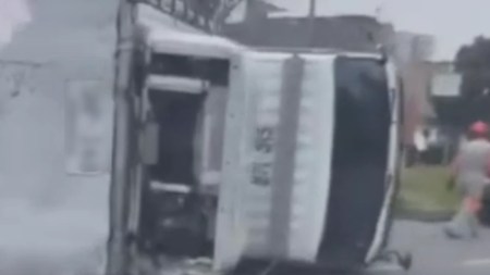 accidente en la autopista Medellin Bogota