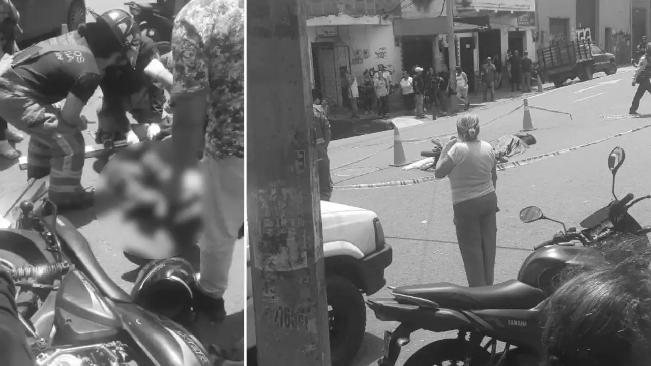 Motociclista perdió la vida en Medellín, una camioneta le pasó por encima y huyó Motociclista perdió la vida en Medellín, una camioneta le pasó por encima y huyó