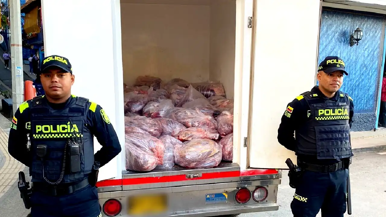 Por falta de higiene incautaron una tonelada de carne en Donmatías, Antioquia carne incautada donmatias