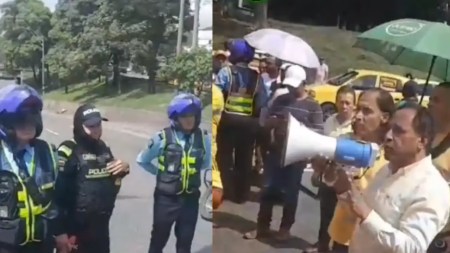 paro-taxistas-marcha-bloqueo-agentes-de-transito