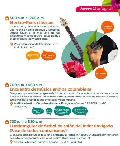 Agéndese para nueve días de celebración: Inician las Fiestas del Carriel 2024 en Envigado 12 Agéndese para nueve días de celebración: Inician las Fiestas del Carriel 2024 en Envigado