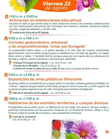 Agéndese para nueve días de celebración: Inician las Fiestas del Carriel 2024 en Envigado 13 Agéndese para nueve días de celebración: Inician las Fiestas del Carriel 2024 en Envigado