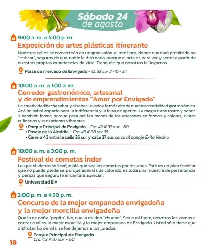 Agéndese para nueve días de celebración: Inician las Fiestas del Carriel 2024 en Envigado 16 Agéndese para nueve días de celebración: Inician las Fiestas del Carriel 2024 en Envigado