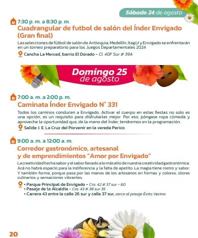 Agéndese para nueve días de celebración: Inician las Fiestas del Carriel 2024 en Envigado 18 Agéndese para nueve días de celebración: Inician las Fiestas del Carriel 2024 en Envigado