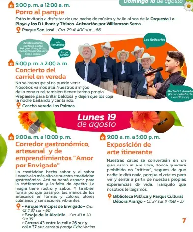 Agéndese para nueve días de celebración: Inician las Fiestas del Carriel 2024 en Envigado 5 Agéndese para nueve días de celebración: Inician las Fiestas del Carriel 2024 en Envigado
