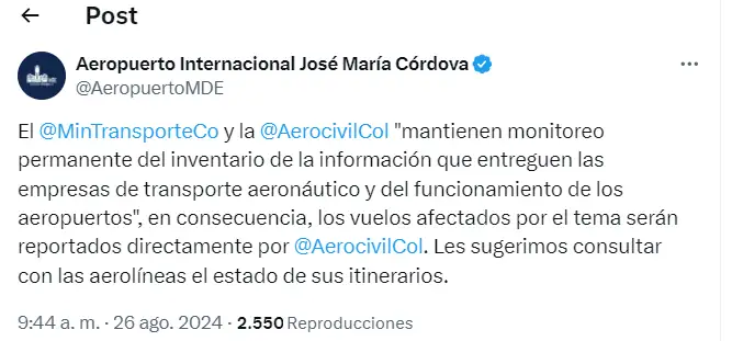 Por escasez de combustible, algunas aerolíneas han cancelado venta de tiquetes 