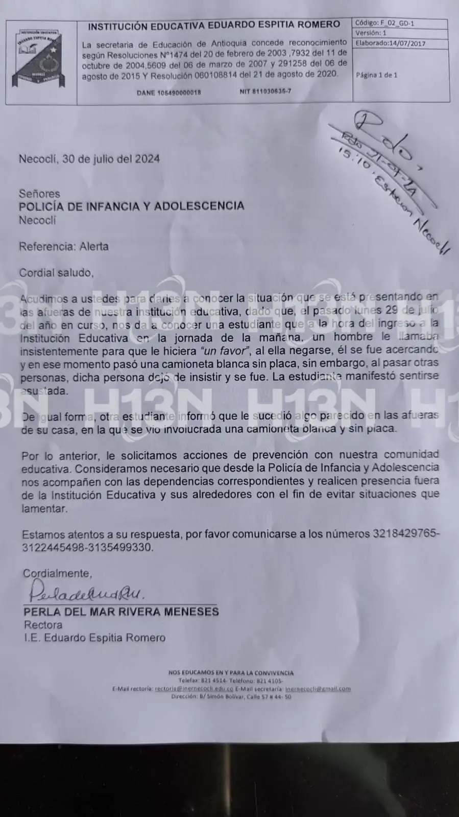 Alerta por presuntos intentos de robo a menores en Necoclí y Apartadó, Antioquia 1 Alerta por presuntos intentos de robo a menores en Necoclí y Apartadó, Antioquia