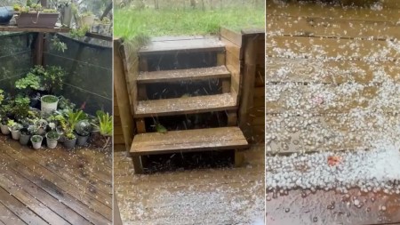 Reportan granizada en Santa Elena durante este domingo, 11 de agosto