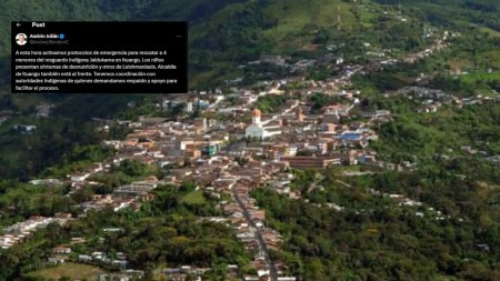 Gobernador de Antioquia activa protocolos de emergencia para rescatar a niños indígenas en Ituango