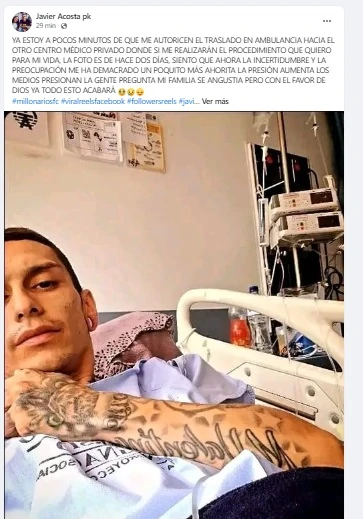 Javier Acosta, envía conmovedor mensaje de despedida antes de la eutanasia: “Valoren cada segundo con la familia”