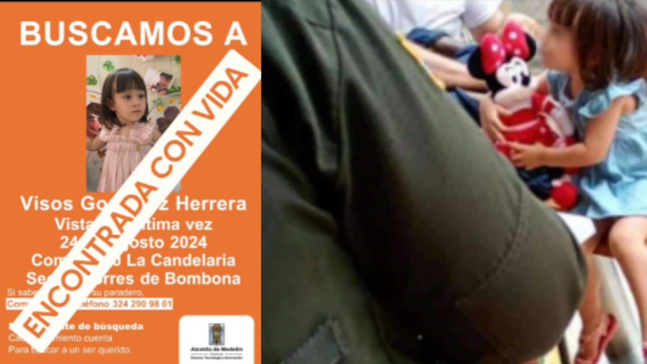 La encontraron sana y salva en San Jerónimo: Visos González de 2 añitos si estaba con su papá Visos-Gonzalez-aparecio