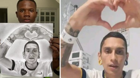 Artista de Urabá rinde homenaje a Javier Acosta, el hincha de millonarios que fue sometido a la eutanasia