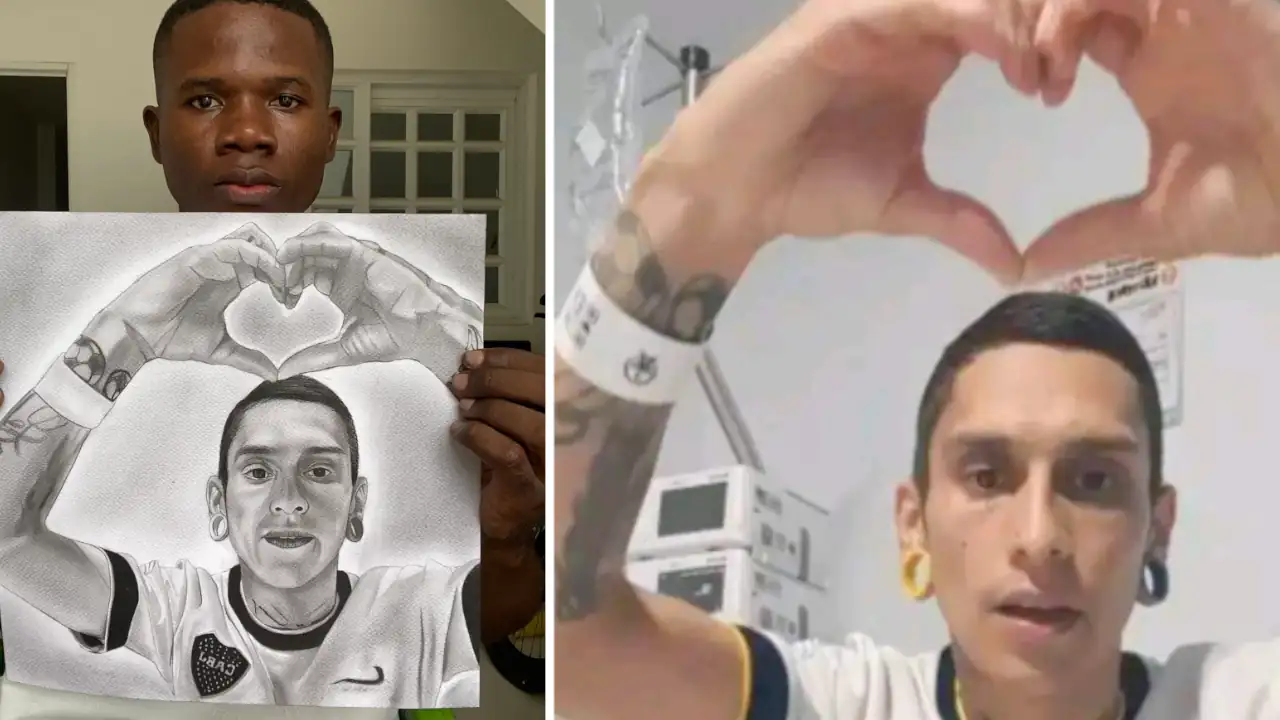 Artista de Urabá rinde homenaje a Javier Acosta, el hincha de millonarios que fue sometido a la eutanasia