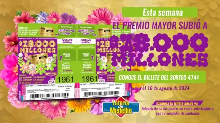 ¡$18 mil millones de razones para celebrar! El sorteo de la Lotería de Medellín de este 16 de agosto es especial loteria de Medellin
