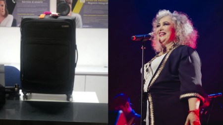 maleta de amanda Miguel aparece