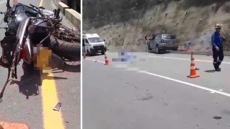 Motociclista y acompañante fallecen al chocar con una camioneta entre Medellín y Bolombolo