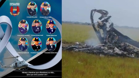 Comandante de la Fuerza Aérea lamentó el fallecimiento de los ocho tripulantes en Vichada Ellos son los ocho tripulantes de la Fuerza Aérea que perdieron la vida en accidente de helicóptero en Vichada