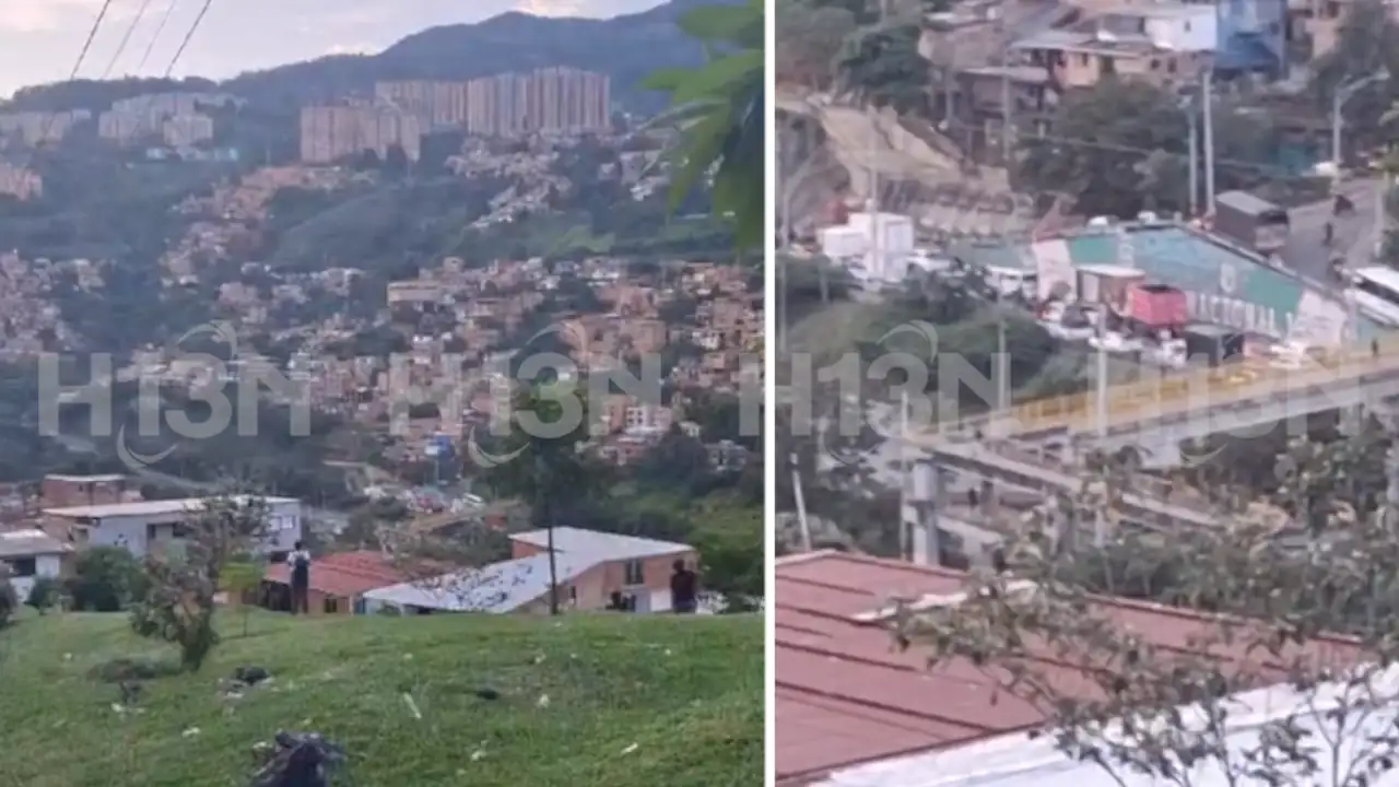 ¡Pilas! Hay bloqueo en la vía hacia el Túnel de Occidente en Medellín