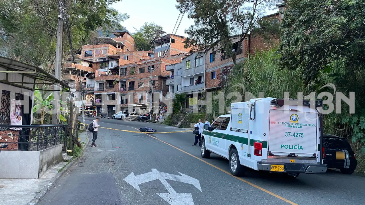 Le quitan la vida a hombre que iba en moto por un sector de Buenos Aires, en Medellín