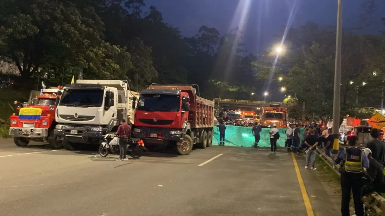 Paro camionero: actualización de los bloqueos en las vías en Antioquia y el Área Metropolitana