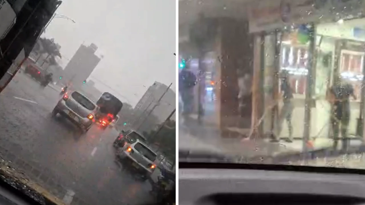Reportan granizada y lluvias intensas en el centro de Medellín
