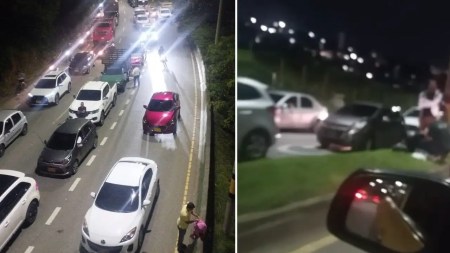 12 horas completa el bloqueo en la vía hacia el Túnel de Occidente en Medellín: camioneros mantienen el paro