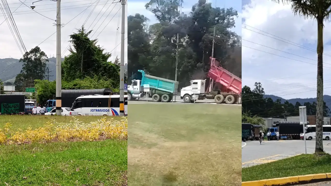 ¡Atención! Se presenta cierre intermitente en la Autopista Sur, a la altura del Puente Guayaquil, por movilización 3 cierre-via-paro(4)