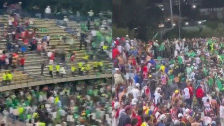 Videos. «Día negro para el futbol»: partido entre Nacional y Junior termina por violencia entre hinchas junior.nacional