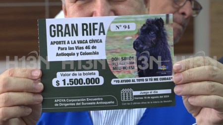 Ya transfirieron a la Gobernación el dinero de la rifa del Potrillo que donó Álvaro Uribe para las Vías 4G