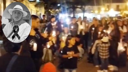 ¡No más violencia! En Sonsón realizaron velatón por menor de edad asesinado miguel-angel-sonson