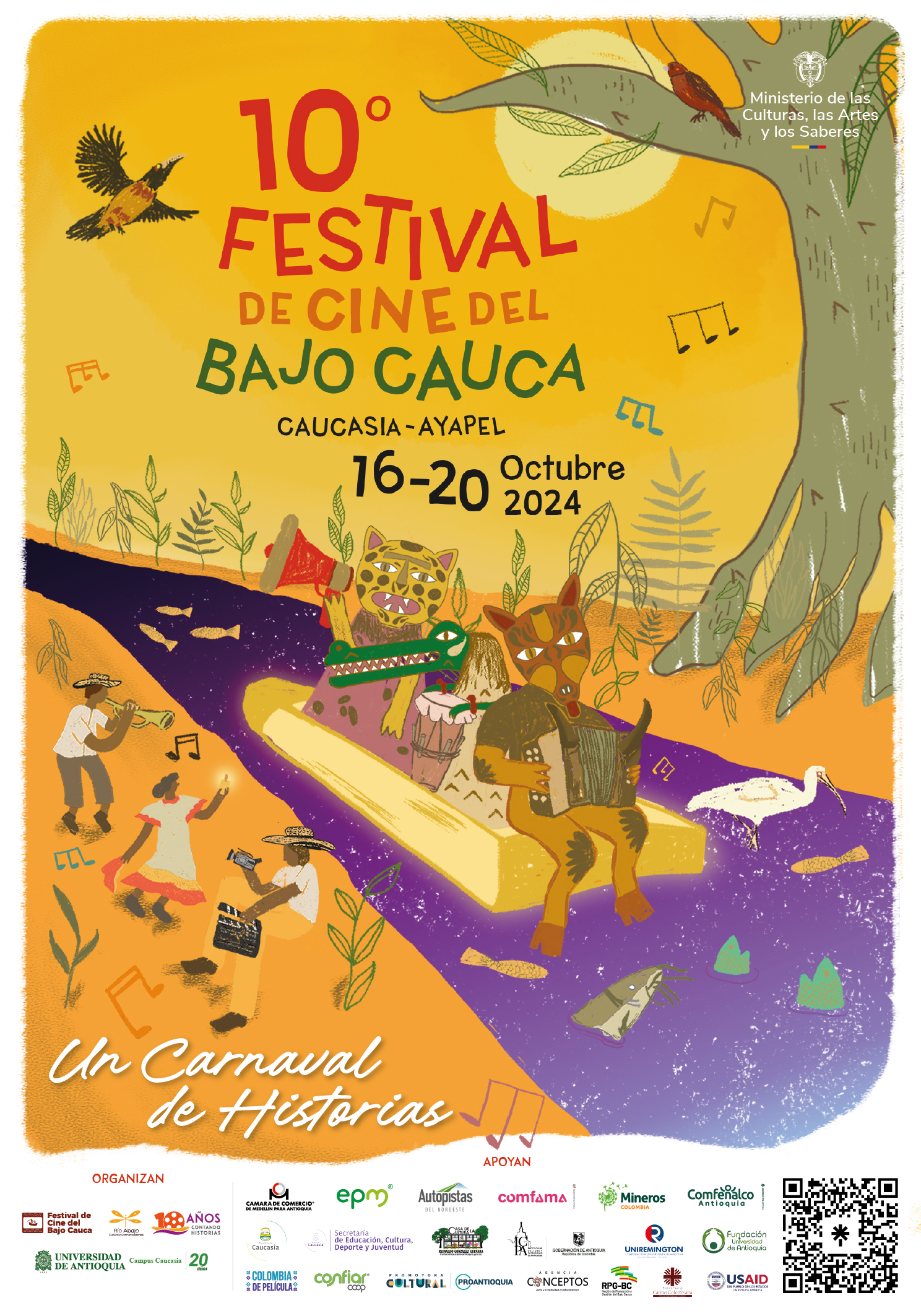 Aficvhe oficial Festival de cine del bajo cauca
