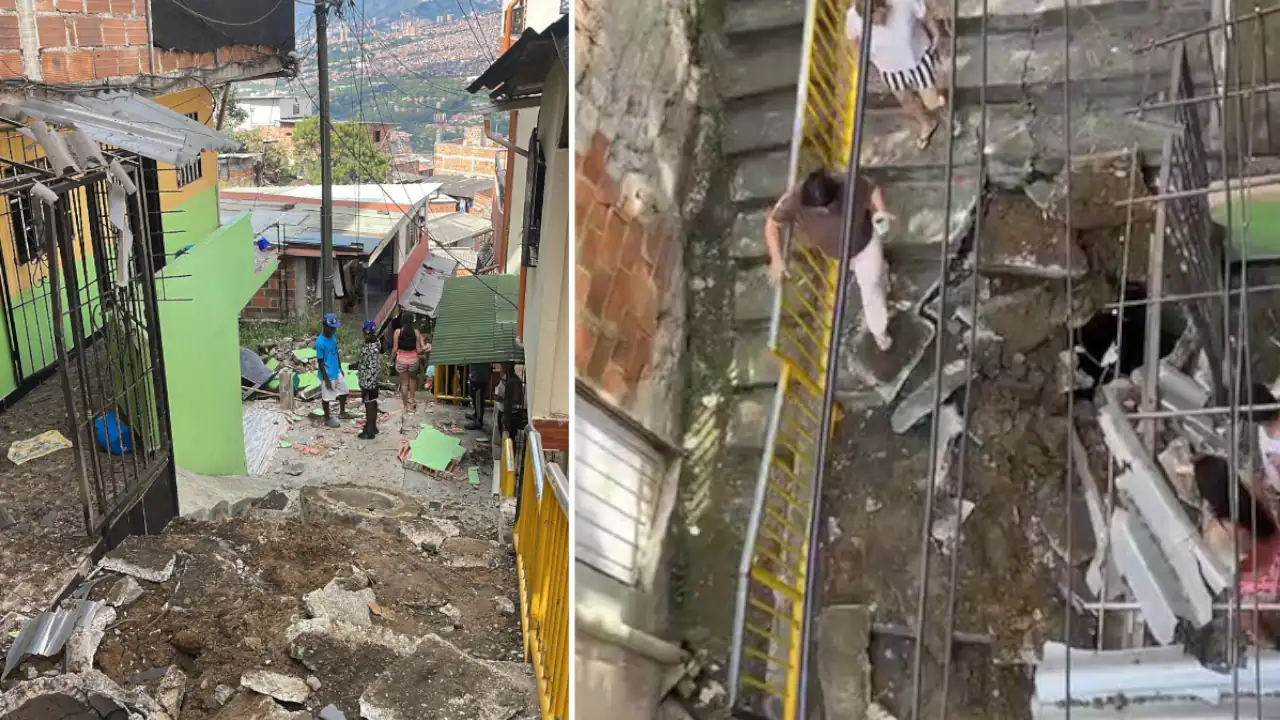 EPM descarta explosión en tubería de gas en el barrio Popular de Medellín EPM descarta explosión en tubería de gas en el barrio Popular de Medellín, investigan el daño