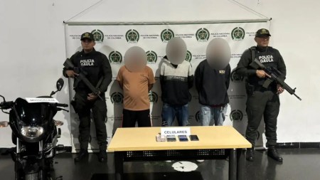 Tres presuntos extorsionistas de comerciantes de Robledo fueron capturados