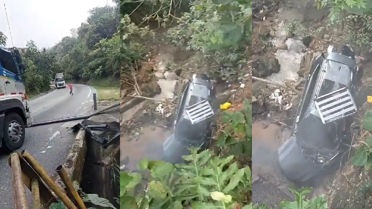 accidente-choque-san-luis-vehículo-vacio-quebrada