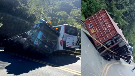 Video| Accidente de transito en Dabeiba entre un tractocamión y un bus deja un fallecido y dos lesionados accidente-tractomula-vía Dabeiba - Santafé
