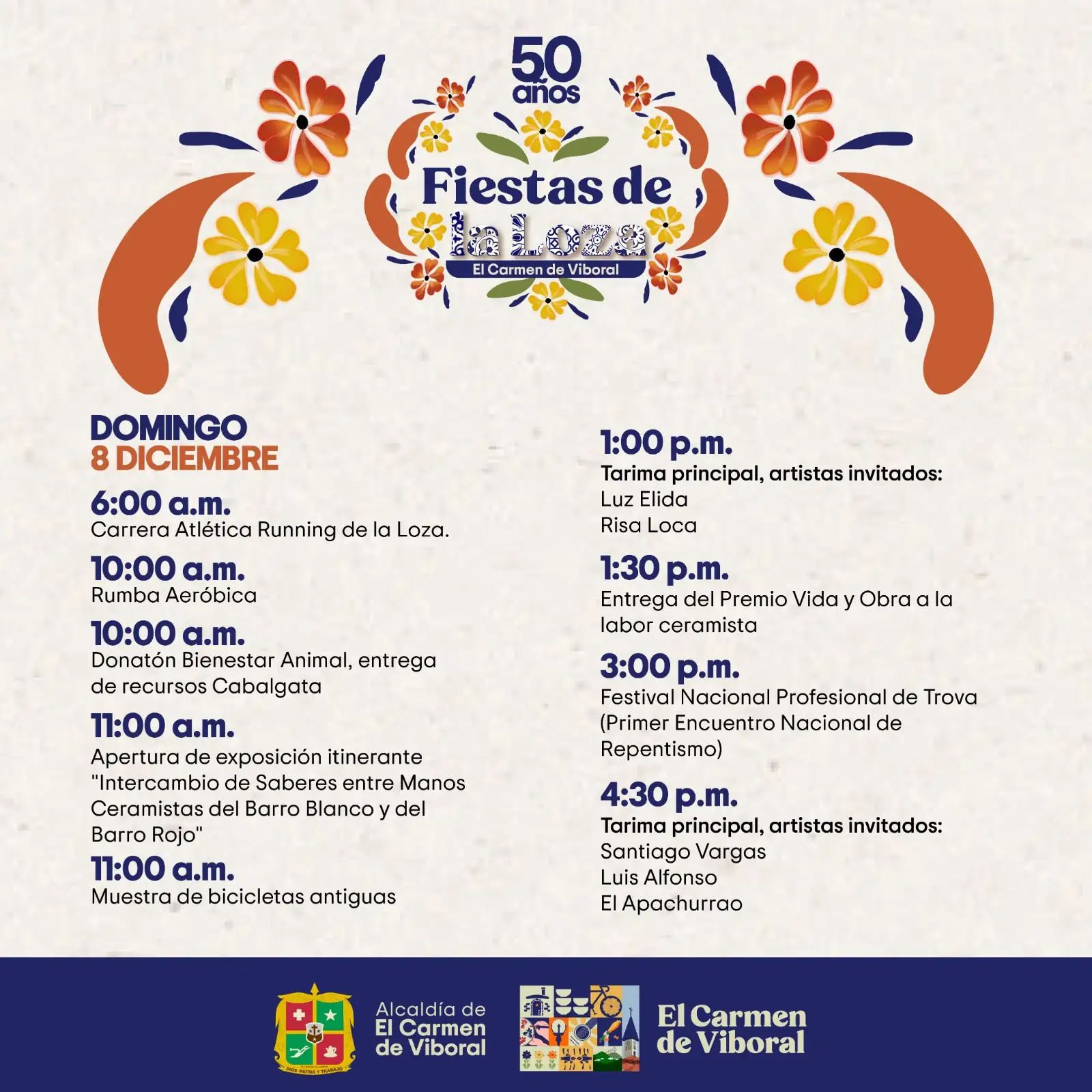 50 años de historia y tradición: El Carmen de Viboral arranca las Fiestas de la Loza 5 50 años de historia y tradición: El Carmen de Viboral arranca las Fiestas de la Loza