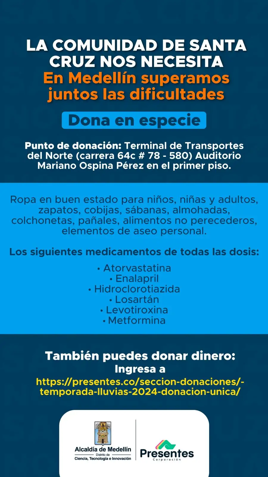 Solidaridad en Medellín: Así puede donar a las familias afectadas en Santa Cruz tras inundaciones